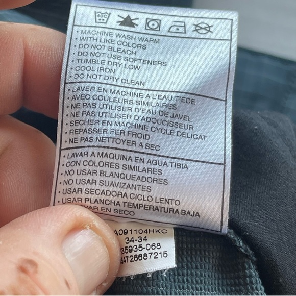 Nike Golf Dri-fit pants 34/34 M Plaid Dark Grey - Picture 10 of 15